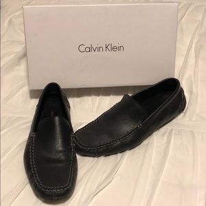 Men’s Calvin Klein Miguel Tumbled-leather Loafer